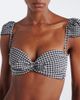 Montce Montce Cabana gingham seersucker bikini top - 3