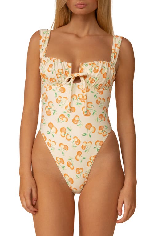 MONTCE MONTCE Cherry Sherbet Petal Underwire One-Piece Swimsuit 