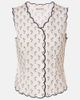 Montce Montce Cynthia floral scalloped cotton vest - 1