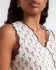 Montce Montce Cynthia floral scalloped cotton vest - 4