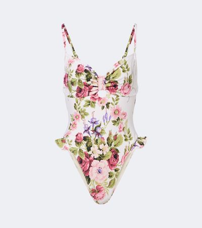 Montce Montce Devin floral ruffled swimsuit