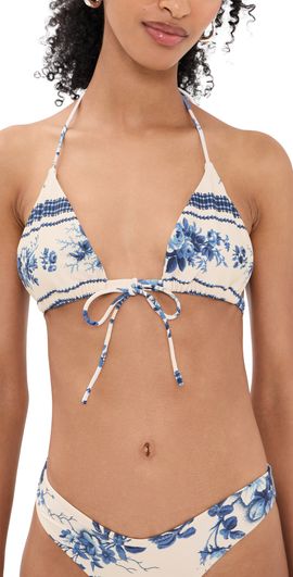 Montce Montce Emma Bikini Top Blue Toile Stripe