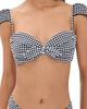 Montce Montce Gingham Cabana Bikini Top Black & White Gingham - 1
