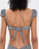 Montce Montce Gingham Cabana Bikini Top Black & White Gingham - 3