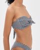 Montce Montce Gingham Cabana Bikini Top Black & White Gingham - 4