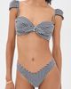 Montce Montce Gingham Cabana Bikini Top Black & White Gingham - 5
