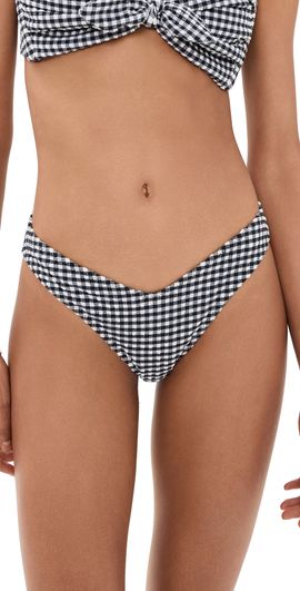 Montce Montce Gingham Lulu Bikini Bottoms Black & White Gingham