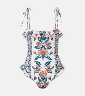 Montce Montce Jacelyn floral ruffled swimsuit