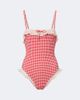 Montce Montce Jacelyn gingham ruffled swimsuit - 1