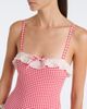 Montce Montce Jacelyn gingham ruffled swimsuit - 3