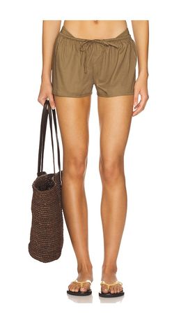 Montce Swim Montce Swim Low-Rise Drawstring Shorts
