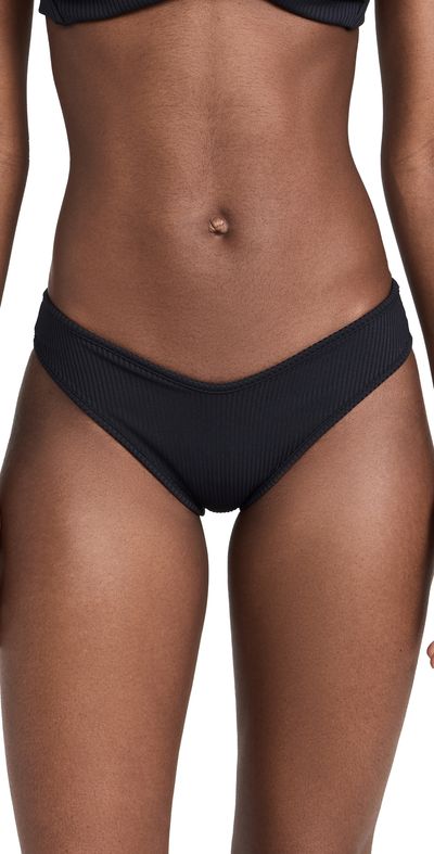 Montce Montce Lulu Bikini Bottoms Black Rib