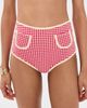Montce Montce Micro Polly Bikini Bottoms Red Micro Gingham - 2