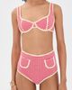 Montce Montce Micro Polly Bikini Bottoms Red Micro Gingham - 4