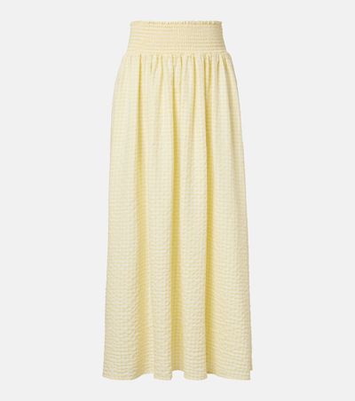 Montce Montce Millie gingham cotton maxi skirt