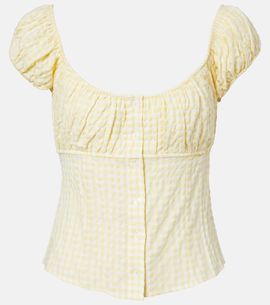 Montce Montce Millie gingham top