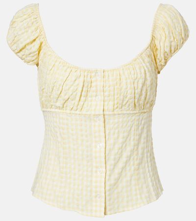 Montce Montce Millie gingham top