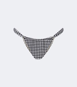 Montce Montce Sandra polka-dot seersucker bikini bottoms