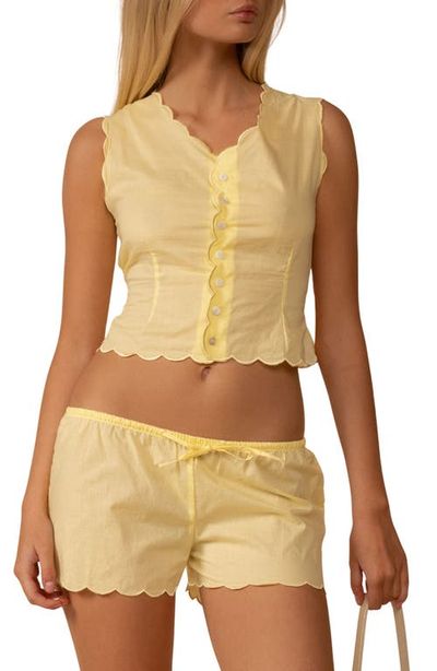 MONTCE MONTCE Sunshine Scalloped Cotton Cover-Up Vest 