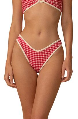 MONTCE MONTCE Tori Micro Gingham Binded Swim Top