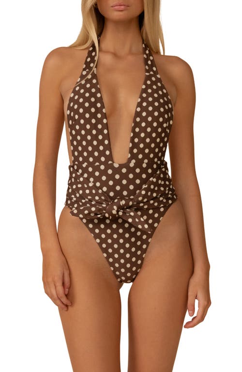 MONTCE MONTCE Vivian Tropez Tie Waist One-Piece Swimsuit 