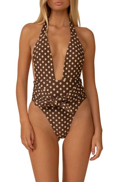 MONTCE MONTCE Vivian Tropez Tie Waist One-Piece Swimsuit 