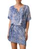 Monte & Lou Monte & Lou Lauren Short Sleeve Shirt Dress Swim Cover-Up - 1