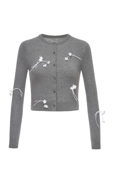 MONTSAND MONTSAND 3D Floral CottonModal Cardigan