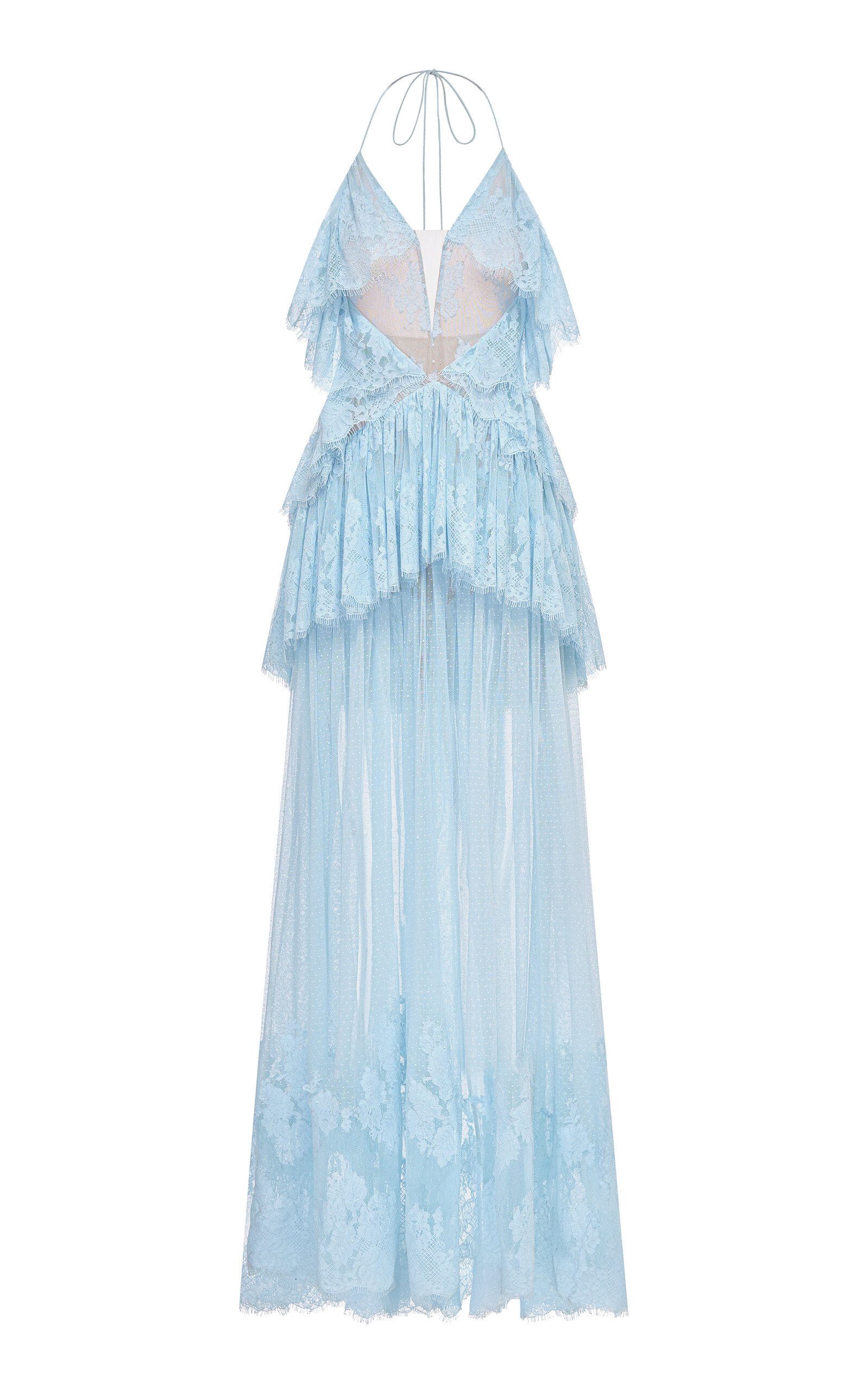 MONTSAND MONTSAND Tiered Mesh Maxi Dress