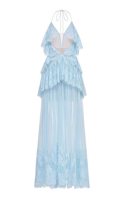 MONTSAND MONTSAND Tiered Mesh Maxi Dress