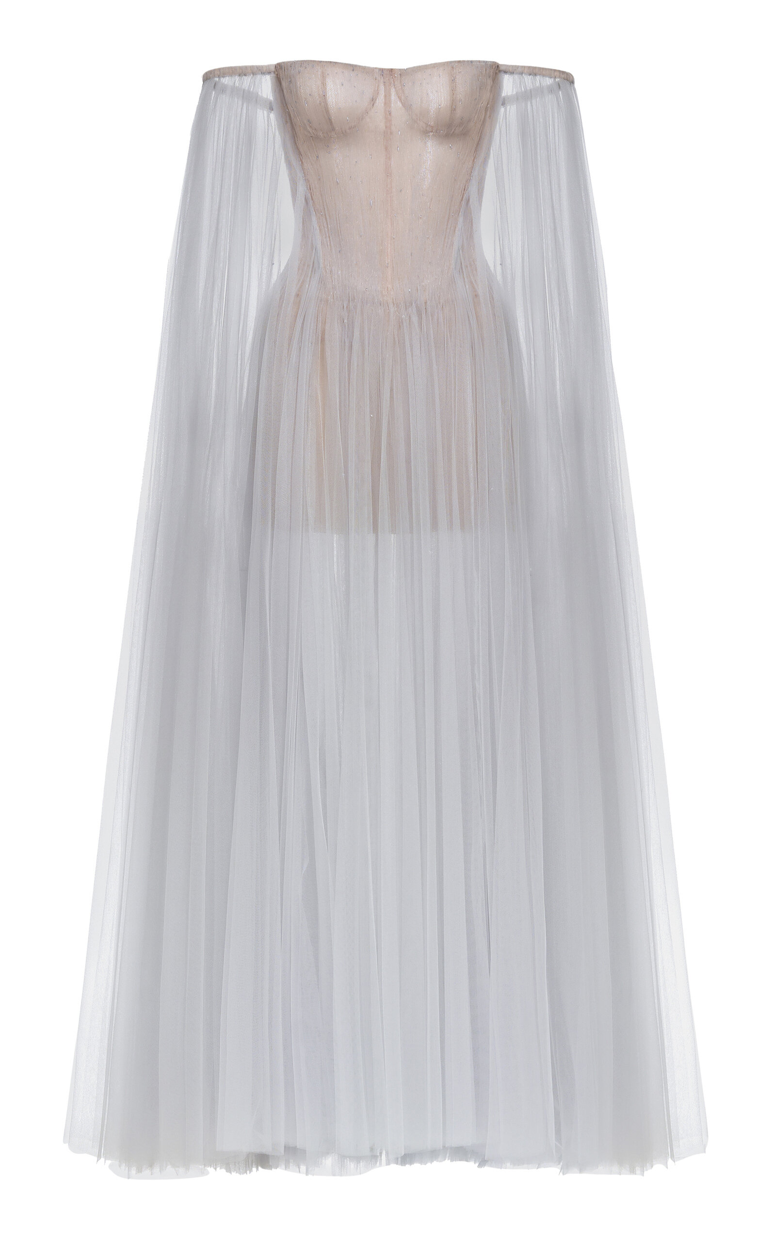 MONTSAND MONTSAND Tulle OffShoulder Maxi Dress