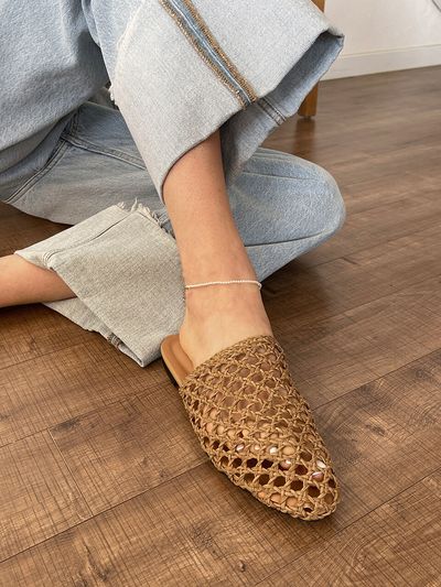 MOODNIGHT ABEL Raphia Rattan slide_2color 1cm