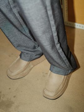 MOODNIGHT Detachable U-tip Square Wedge Clog