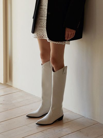 MOODNIGHT DORIS Western Long boots_3color 4cm