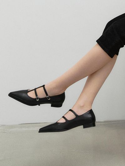 MOODNIGHT Joan Pointy Toe Mary Jane Shoes 2cm