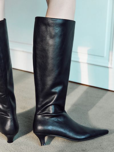 MOODNIGHT Olga Silhouette Kitten Heel Long Boots