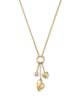 Moon & Meadow Moon & Meadow 10K Yellow Gold Lab Grown Diamond Heart Multi Charm Pendant Necklace, 0.25 tcw - 1