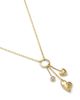 Moon & Meadow Moon & Meadow 10K Yellow Gold Lab Grown Diamond Heart Multi Charm Pendant Necklace, 0.25 tcw - 3