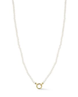 Moon & Meadow Moon & Meadow 14K Yellow Gold Cultured Freshwater Pearl Necklace, 17