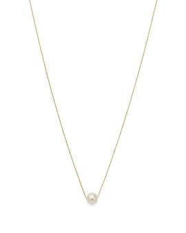 Moon & Meadow Moon & Meadow 14K Yellow Gold Cultured Freshwater Pearl Solitaire Necklace, 18