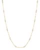 Moon & Meadow Moon & Meadow 14K Yellow Gold Cultured Pearl Sparkle Chain Necklace, 18 - 1