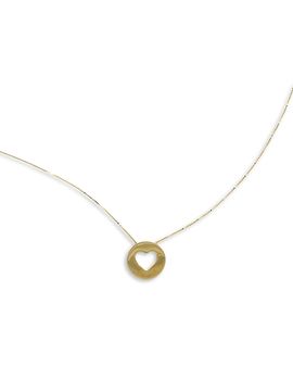 Moon & Meadow Moon & Meadow 14K Yellow Gold Heart Cutout Pendant Necklace, 18