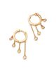 Moon & Meadow Moon & Meadow 14K Yellow Gold Lab Grown Diamond Bezel Dangle Hoop Earrings - 3