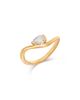 Moon & Meadow Moon & Meadow 14K Yellow Gold Lab Grown Diamond Pear Wave Ring - 1