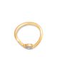Moon & Meadow Moon & Meadow 14K Yellow Gold Lab Grown Diamond Pear Wave Ring - 3