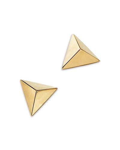 Moon & Meadow Moon & Meadow 14K Yellow Gold Triangle Stud Earrings