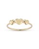 Moon & Meadow Moon & Meadow 14K Yellow Gold Triple Heart Ring - 1