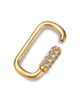 Moon & Meadow Moon & Meadow 14K Yellow Gold White Topaz Oval Charm Holder - 2