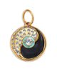 Moon & Meadow Moon & Meadow 14K Yellow Gold White Topaz Yin Yang Charm - 1
