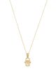 Moon & Meadow Moon & Meadow Hamsa Hand Pendant Necklace in 14K Yellow Gold, 16 - 1